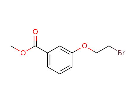 Molecular Structure of 59516-96-0 (METHYL 3-(2-BROMOETHOXY)BENZENECARBOXYLATE)