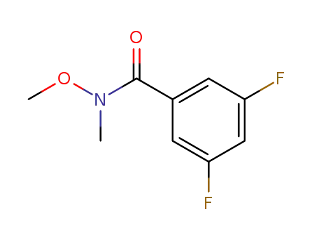 Molecular Structure of 874889-34-6 (Benzamide, 3,5-difluoro-N-methoxy-N-methyl-)