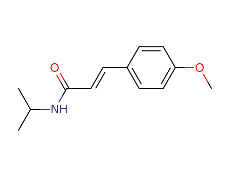 Molecular Structure of 132638-37-0 (N-(1-methylethyl)-3-(4-methoxyphenyl)-(E)-propenamide)