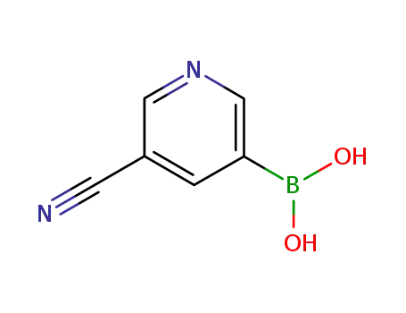 Molecular Structure of 497147-93-0 (5-CYANO-3-PYRIDINYL BORONIC ACID)