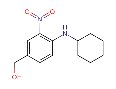 Molecular Structure of 509094-02-4 ((4-(cyclohexylamino)-3-nitrophenyl)methanol)