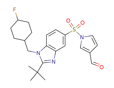 1-({2-tert-butyl-1-[(4-fluorocyclohexyl)methyl]-1H-benzimidazol-5-yl}sulfonyl)-1H-pyrrole-3-carbaldehyde