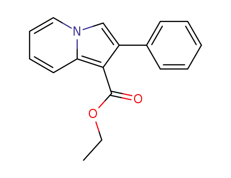 Molecular Structure of 39203-59-3 (ETHYL 2-PHENYL-1-INDOLIZINECARBOXYLATE)