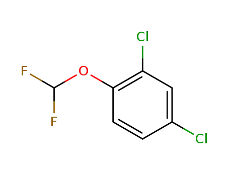 Molecular Structure of 772-23-6 (Benzene, 2,4-dichloro-1-(difluoromethoxy)-)