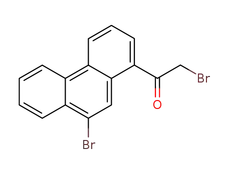 Molecular Structure of 58870-48-7 (2-Bromo-1-(9-bromophenanthren-1-yl)ethanone)