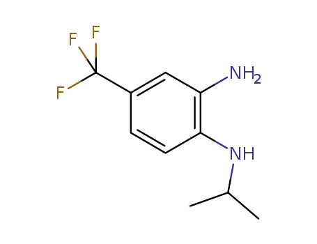 Molecular Structure of 175277-91-5 (3-AMINO-4-(ISOPROPYLAMINO)BENZOTRIFLUORIDE)