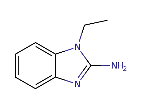Molecular Structure of 1622-58-8 (1-ETHYL-1H-BENZOIMIDAZOL-2-YLAMINE)