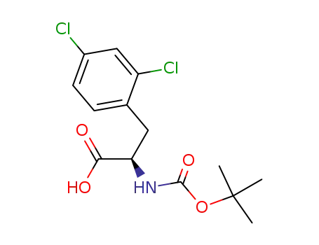 Molecular Structure of 114873-04-0 (BOC-D-2,4-DICHLOROPHENYLALANINE)