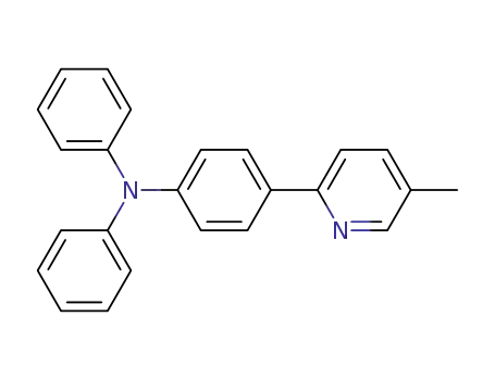 Molecular Structure of 1263145-40-9 (N,N-diphenyl-4-(5-methylpyridinyl-2-yl)aniline)