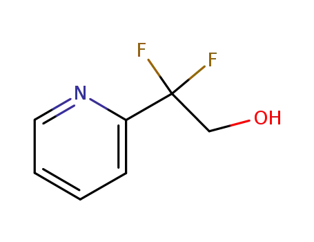 Molecular Structure of 267875-65-0 (2,2-DIFLUORO-2-PYRIDIN-2-YLETHANOL)
