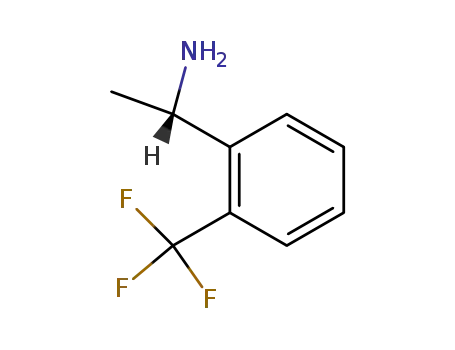 Molecular Structure of 127733-39-5 ((S)-1-[2-(Trifluoromethyl)phenyl]ethylamine)