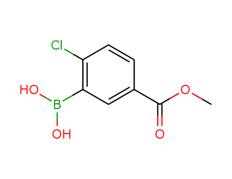 2-CHLORO-5-(METHOXYCARBONYL)BENZENEBORONIC ACID 98