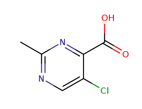 Molecular Structure of 74840-47-4 (5-Chloro-2-methyl-4-pyrimidinecarboxylic acid)