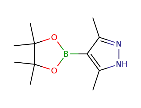 Molecular Structure of 857530-80-4 (3,5-DIMETHYLPYRAZOLE-4-BORONIC ACID, PINACOL ESTER)