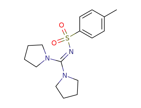 Pyrrolidine, 1,1'-[[(4-methylphenyl)sulfonyl]carbonimidoyl]bis-