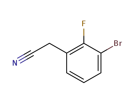 Molecular Structure of 874285-03-7 (3-Bromo-2-fluorophenylacetonitrile)
