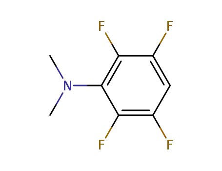 Molecular Structure of 3228-14-6 (Benzenamine, 2,3,5,6-tetrafluoro-N,N-dimethyl-)
