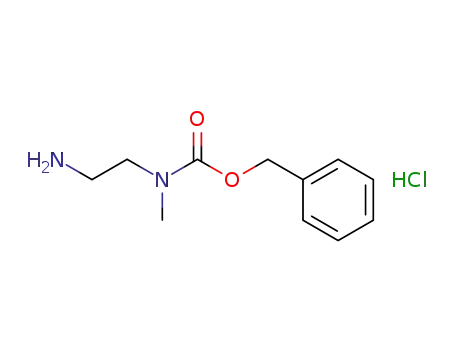Molecular Structure of 162576-01-4 (N-Cbz-N-MethylethylenediaMine HCl)