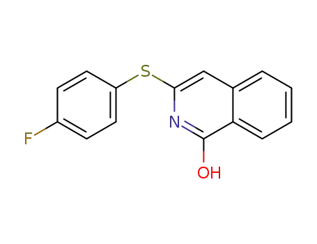 3-(4-fluorophenylthio)isoquinolin-1-ol