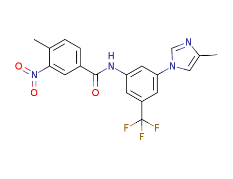 4-methyl-N-(3-(4-methyl-1H-imidazole-1-yl)-5-(trifluoromethyl)phenyl)-3-nitrobenzamide