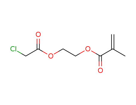 Molecular Structure of 4988-50-5 (2-Propenoic acid, 2-methyl-, 2-[(chloroacetyl)oxy]ethyl ester)