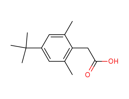 Molecular Structure of 854646-92-7 ((4-<i>tert</i>-butyl-2,6-dimethyl-phenyl)-acetic acid)
