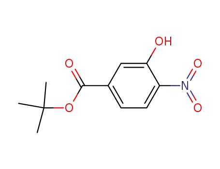 Molecular Structure of 123330-86-9 (TERT-BUTYL 3 HYDROXY-4-NITROBENZOATE)