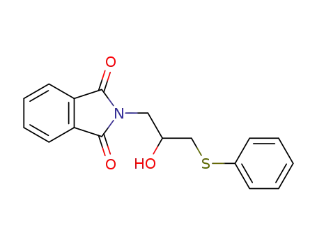 Molecular Structure of 1396010-01-7 (2-[2-hydroxy-3-(phenylthio)propyl]-1H-isoindole-1,3(2H)-dione)