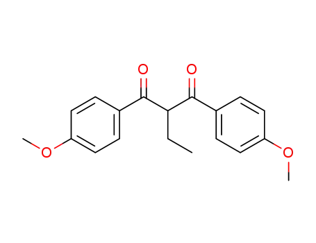 Molecular Structure of 71526-44-8 (2-ethyl-1,3-bis(4-methoxyphenyl)propane-1,3-dione)