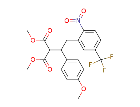 Propanedioic acid,
[1-(4-methoxyphenyl)-2-[2-nitro-5-(trifluoromethyl)phenyl]ethyl]-, dimethyl
ester
