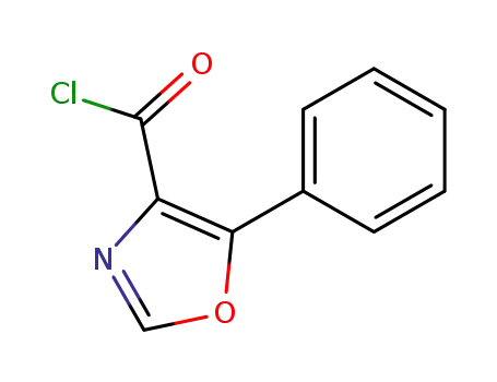 Molecular Structure of 337508-64-2 (5-PHENYL-1,3-OXAZOLE-4-CARBONYL CHLORIDE)