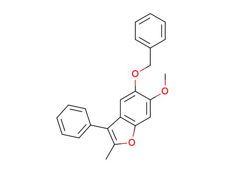 5-(benzyloxy)-6-methoxy-2-methyl-3-phenylbenzofuran