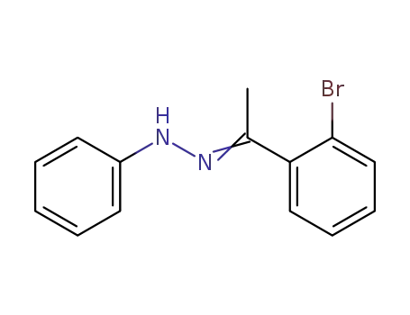 Molecular Structure of 1011736-72-3 (N-[1-(2-Bromo-phenyl)-eth-(Z)-ylidene]-N'-phenyl-hydrazine)