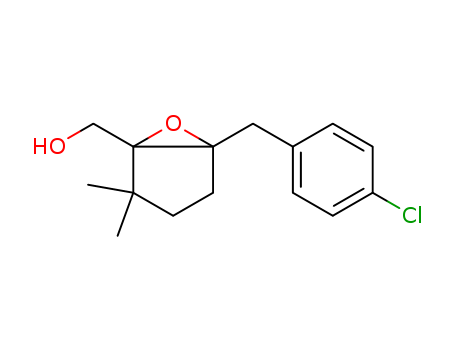 Molecular Structure of 128893-00-5 (6-Oxabicyclo[3.1.0]hexane-1-methanol,
5-[(4-chlorophenyl)methyl]-2,2-dimethyl-)
