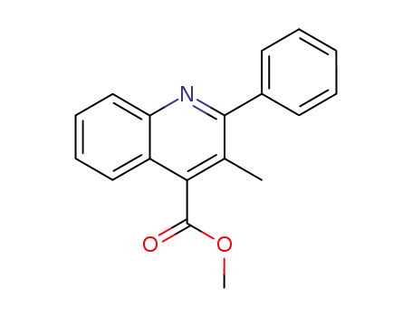 Molecular Structure of 74960-43-3 (methyl 3-methyl-2-phenylquinoline-4-carboxylate)