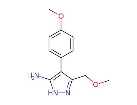 3-(methoxymethyl)-4-(4-methoxyphenyl)-1H-pyrazol-5-amine(SALTDATA: FREE)