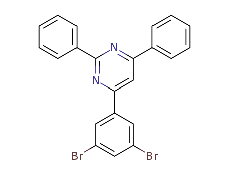 Molecular Structure of 607740-08-9 (4-(3,5-Dibromophenyl)-2,6-diphenylpyrimidine)