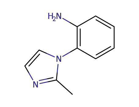 Molecular Structure of 26286-55-5 (2-(2-Methyl-1H-imidazol-1-yl)aniline)