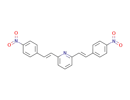 Molecular Structure of 116539-72-1 (Pyridine, 2,6-bis[2-(4-nitrophenyl)ethenyl]-)