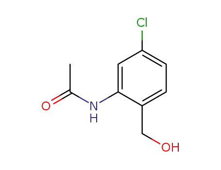 Molecular Structure of 150869-44-6 (N-[5-chloro-2-(hydroxymethyl)phenyl]Acetamide)