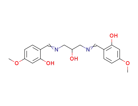Molecular Structure of 398517-01-6 (Phenol,
2,2'-[(2-hydroxy-1,3-propanediyl)bis(nitrilomethylidyne)]bis[5-methoxy-)