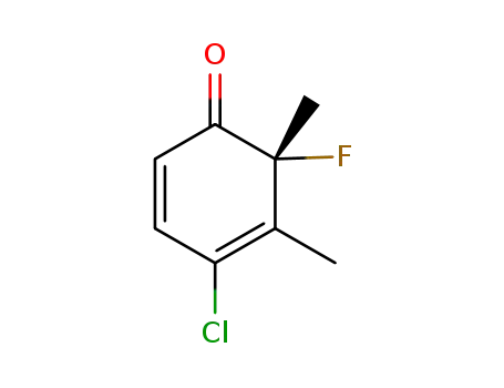 Molecular Structure of 1420231-01-1 ((R)-4-chloro-6-fluoro-5,6-dimethylcyclohexa-2,4-dienone)