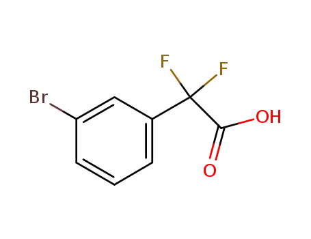 Molecular Structure of 885068-76-8 (2-(3-bromophenyl)-2,2-difluoroacetic acid)