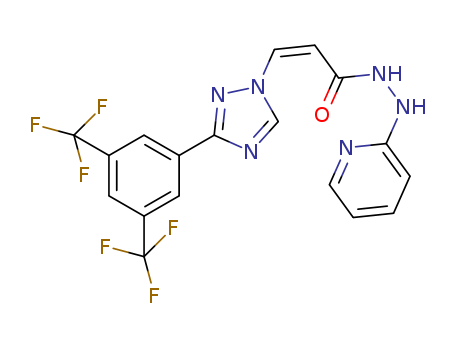 Verdinexor(KPT-335);(2Z)-3-[3-[3,5-bis(trifluoromethyl)phenyl]-1H-1,2,4-triazol-1-yl]-2-propenoicacid-2-(2-pyridinyl)hydrazide
