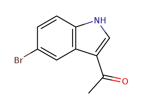 Molecular Structure of 19620-90-7 (Ethanone,1-(5-bromo-1H-indol-3-yl)-)