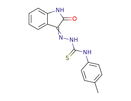 Molecular Structure of 79560-73-9 (1H-indole-2,3-dione 3-[N-(4-methylphenyl)thiosemicarbazone])