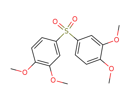 Molecular Structure of 50625-47-3 (Benzene, 1,1'-sulfonylbis[3,4-dimethoxy-)
