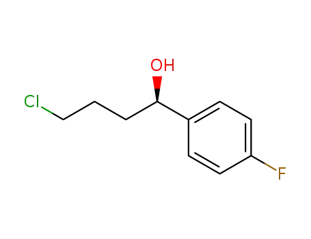 Molecular Structure of 126640-11-7 ((1R)-(+)-4-chloro-1-(4-fluorophenyl)butan-1-ol)