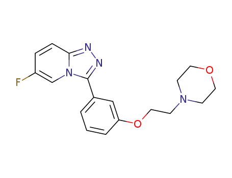 6-fluoro-3-[3-(2-morpholin-4-ylethoxy)phenyl][1,2,4]triazolo[4,3-a]pyridine