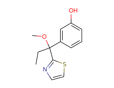 1-(3-HYDROXYPHENYL)-1-METHOXY-1-(2-THIAZOLYL)-PROPANE